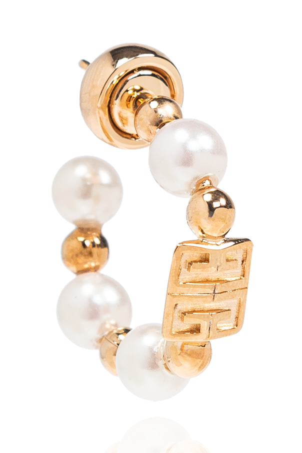 Givenchy Brass logo earrings