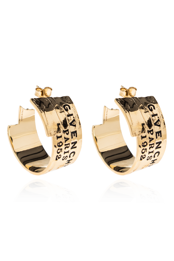 Earrings with engraved logo od Givenchy