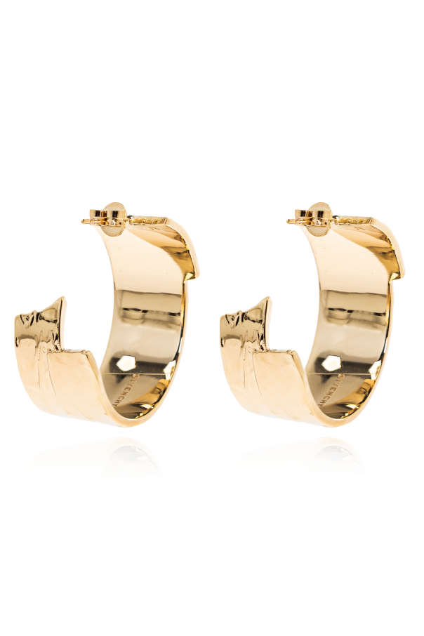 Givenchy Pendientes con logo grabado