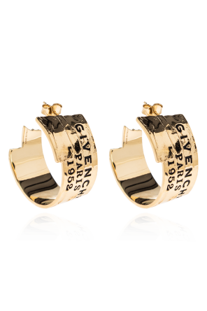 Ohrringe mit eingraviertem Logo