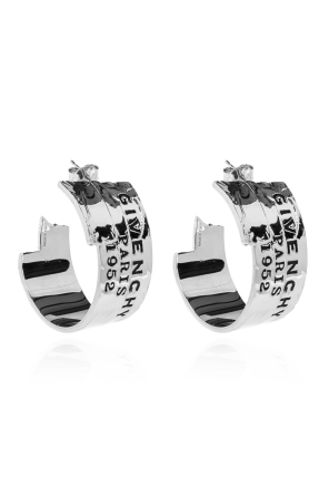Ohrringe mit eingraviertem Logo