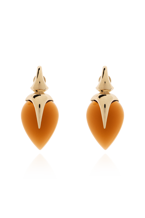 Heart motif earrings