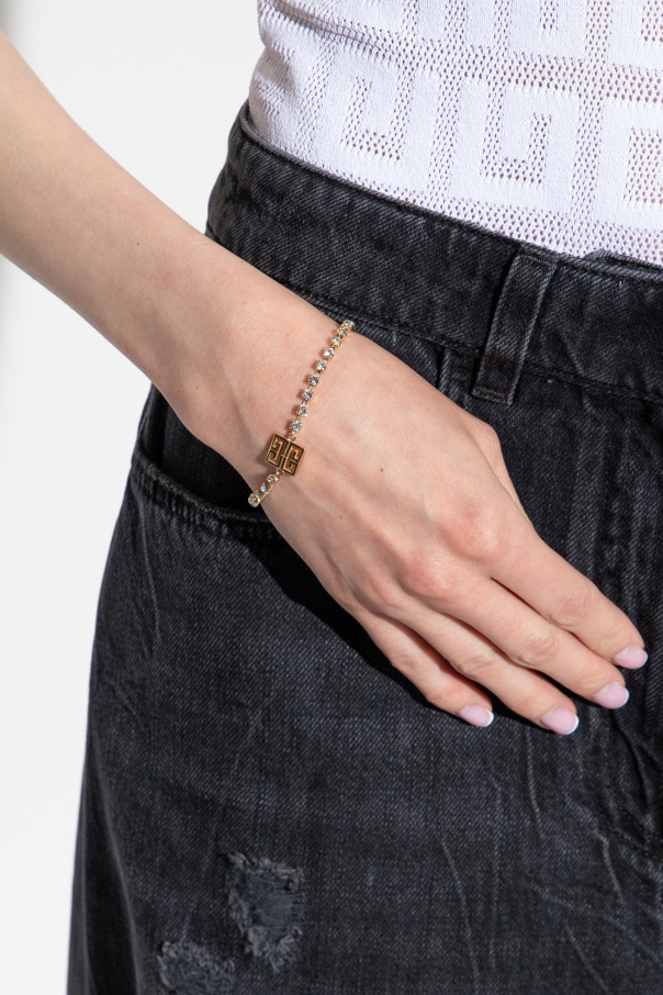 Givenchy BLK Mosiężna bransoleta z logo