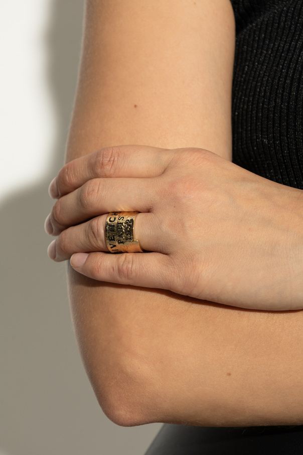 Givenchy Pierścień z wygrawerowanym logo