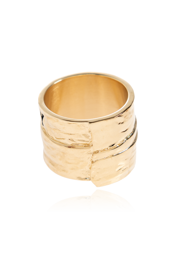 Givenchy Pierścień z wygrawerowanym logo