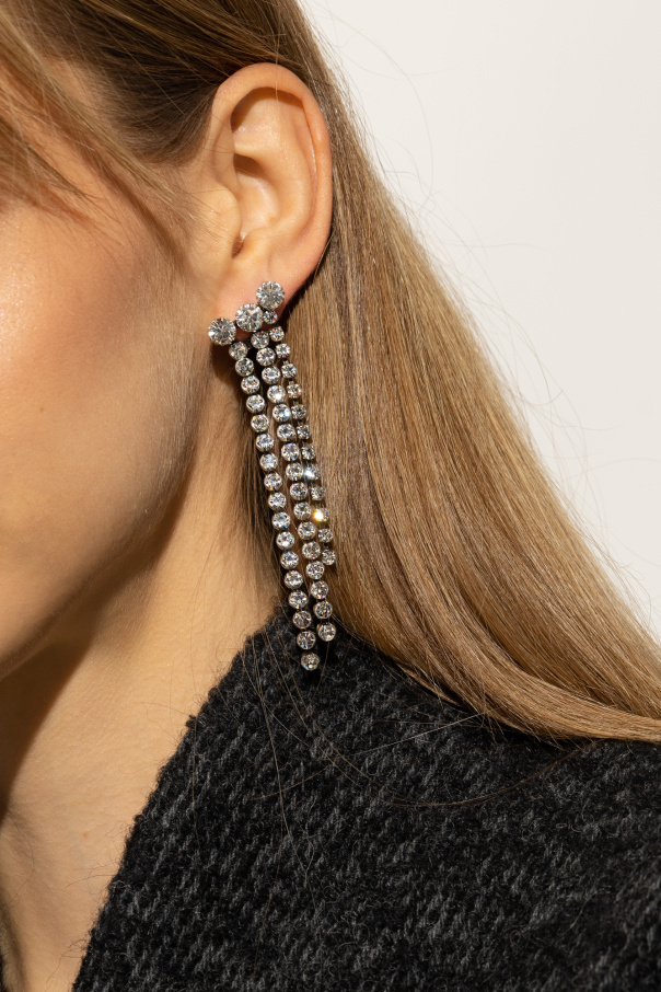 Isabel Marant Asymmetric crystal earrings