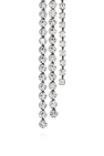 Isabel Marant SILVER Asymmetric crystal earrings
