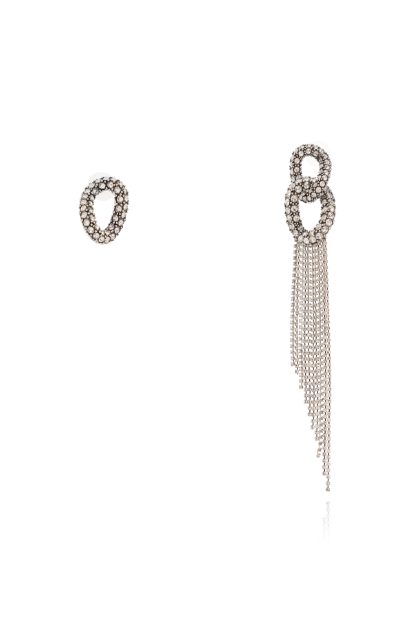 Isabel Marant Asymmetric crystal earrings