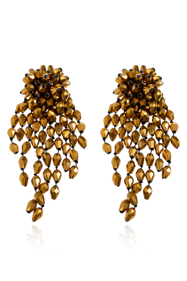 Clip-on earrings with shimmering crystals od Isabel Marant