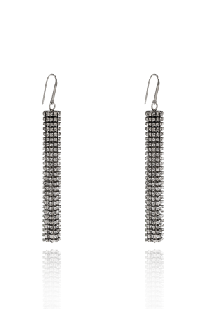 Earrings with sparkling crystals