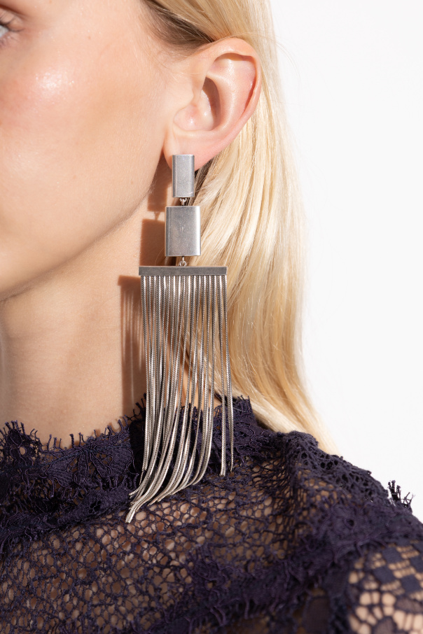 Isabel Marant Pendientes de latón "Fringe"