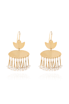 Brincos com pedras decorativas