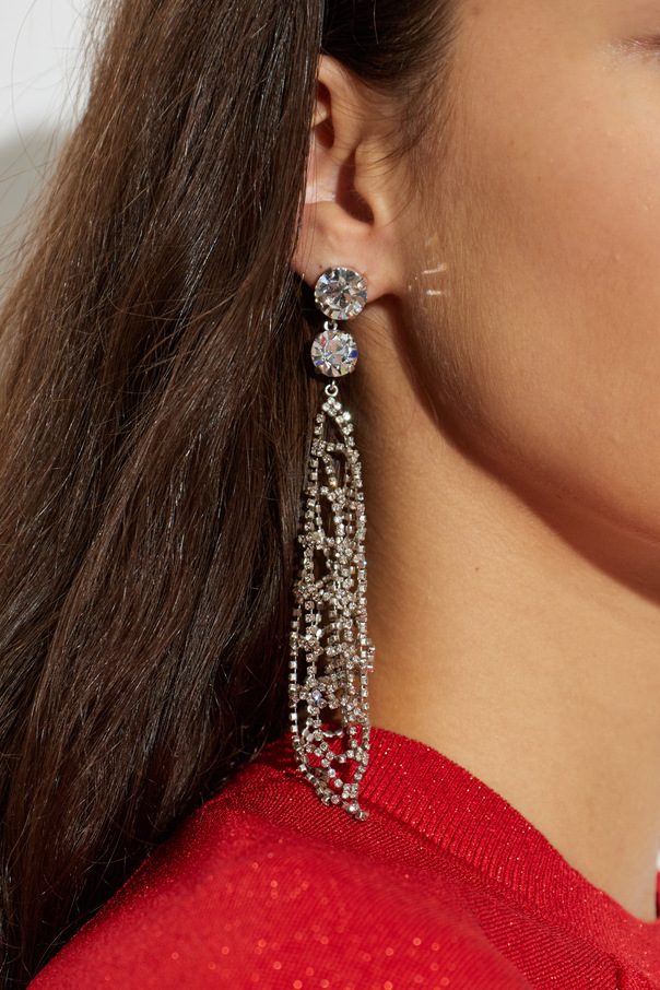 Isabel Marant Long earrings with shimmering crystals
