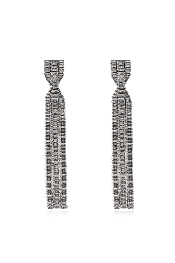 Long earrings with shimmering crystals od Isabel Marant