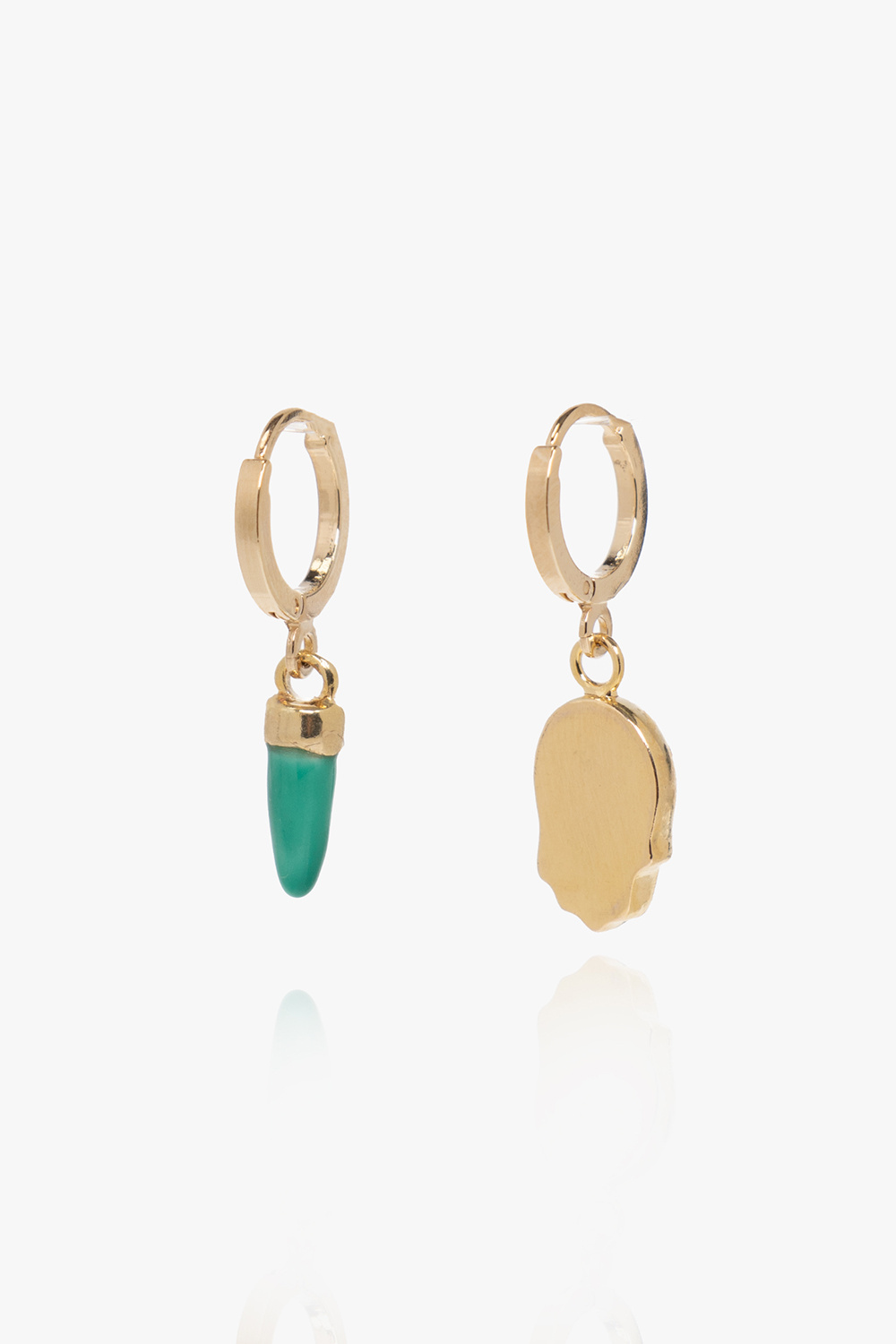 Isabel Marant charm-detail hoop earrings - Gold