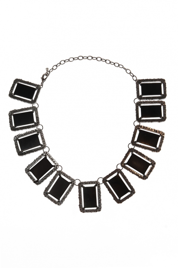Midgard Paris ‘Black Mirror’ brass necklace