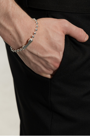 Silver bracelet with logo od Ambush
