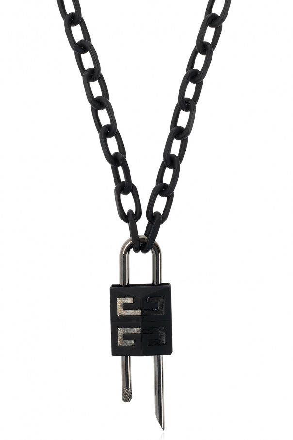 givenchy taupe Necklace with logo