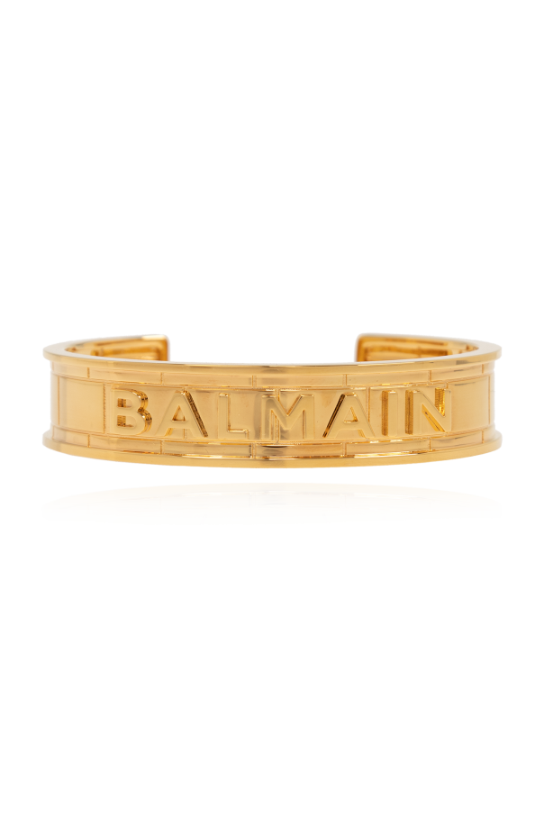 Brass bracelet with logo od Balmain