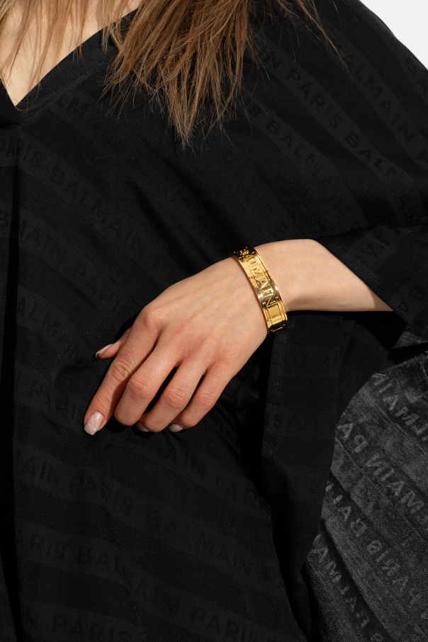 Balmain Brass bracelet with logo