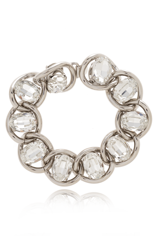 Marni Crystal-bejewelled brass bracelet