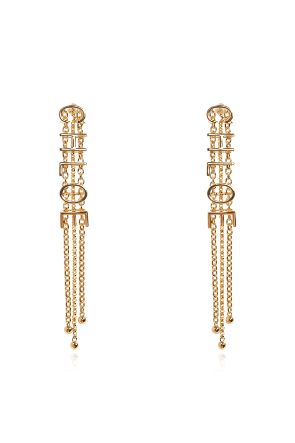 Long earrings with logo od Chloé