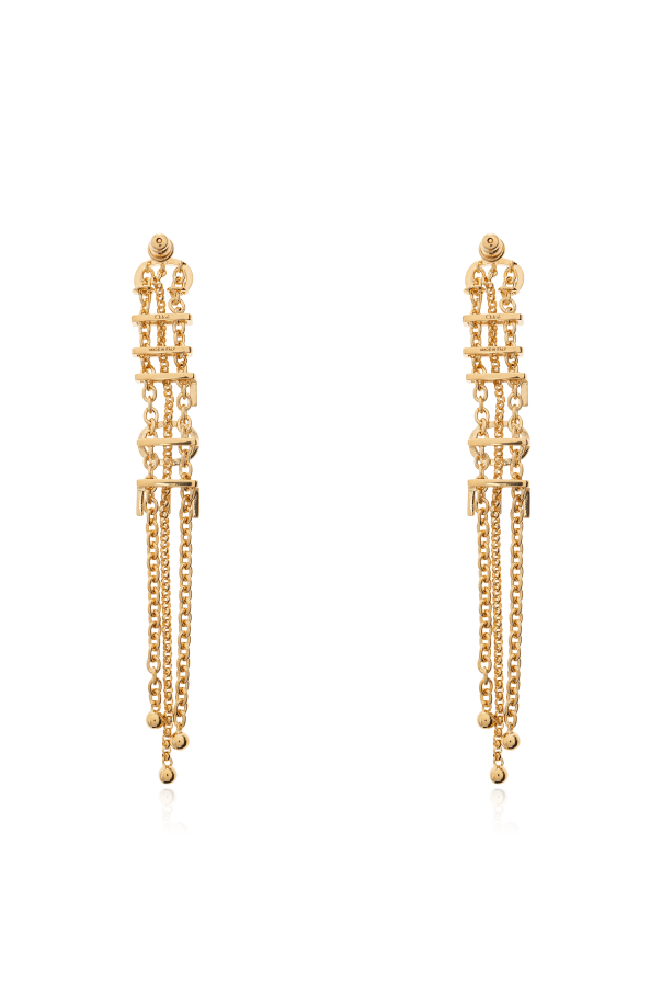 Chloé Long earrings with logo