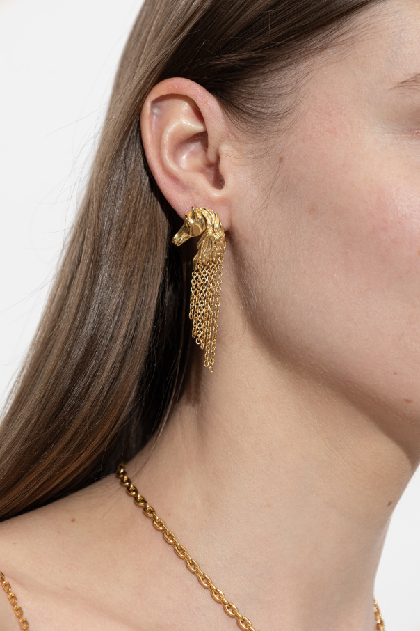 Chloé Pendientes "Chain Horse"