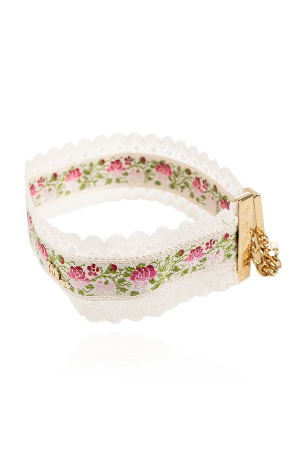 Chloé Collar ‘Folk’ con motivo floral