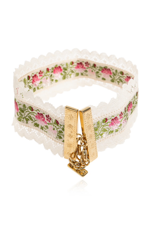 Chloé Collar ‘Folk’ con motivo floral