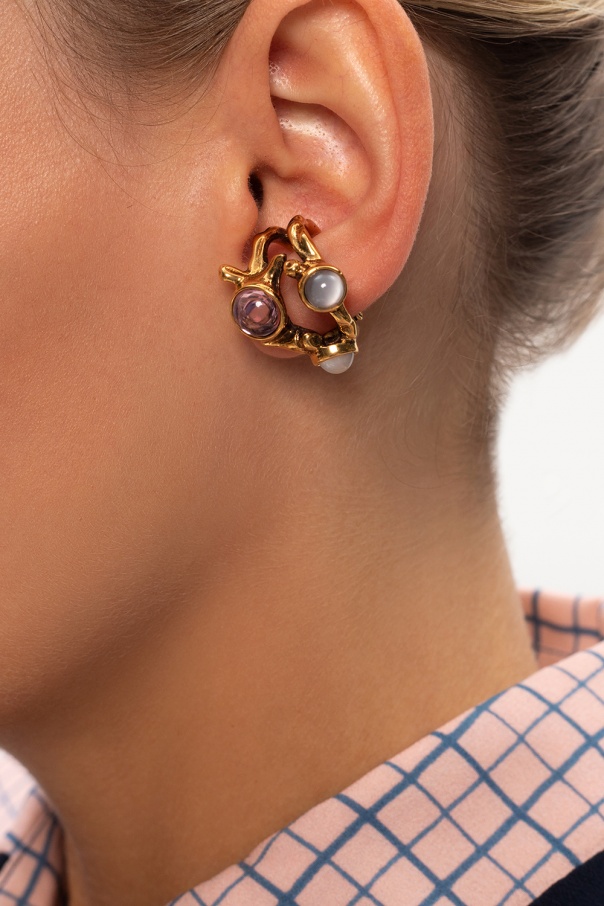 chloe clip on earrings