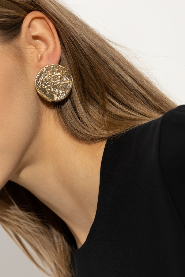 Chloé ‘Penelope’ brass clip-on earrings