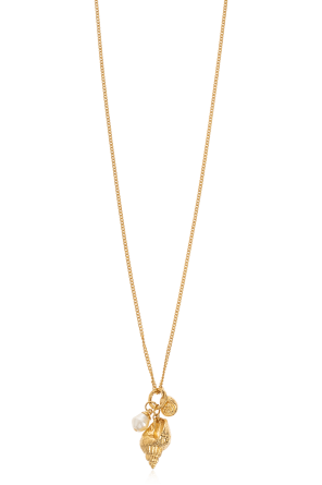 Long necklace with charms