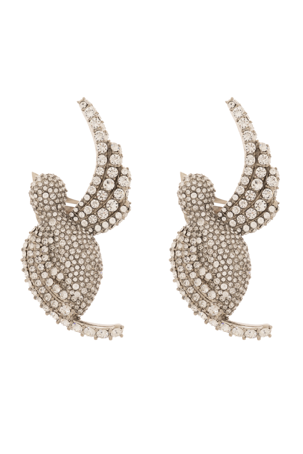 Swallow clip-on earrings od Balmain