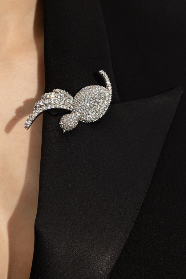 balmain RZANY Swallow-shaped brooch