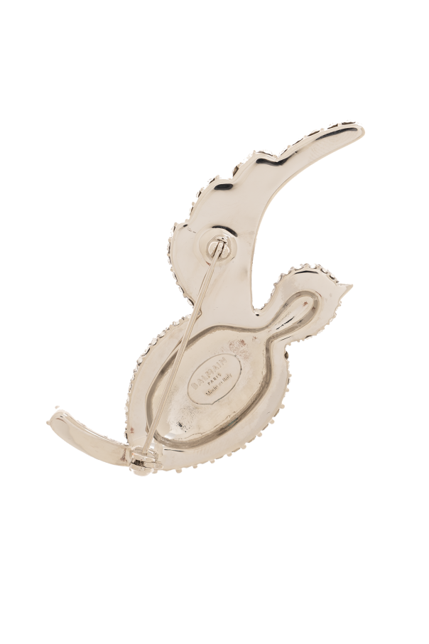 balmain RZANY Swallow-shaped brooch