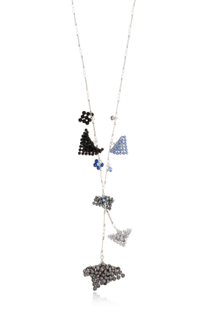 Necklace with shimmering crystals