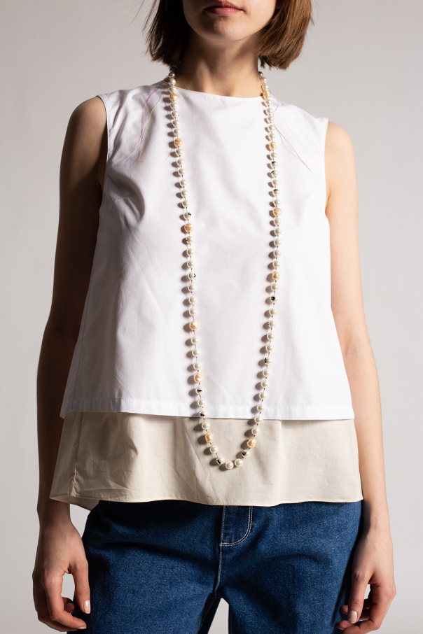 Marni Glass-pearl necklace