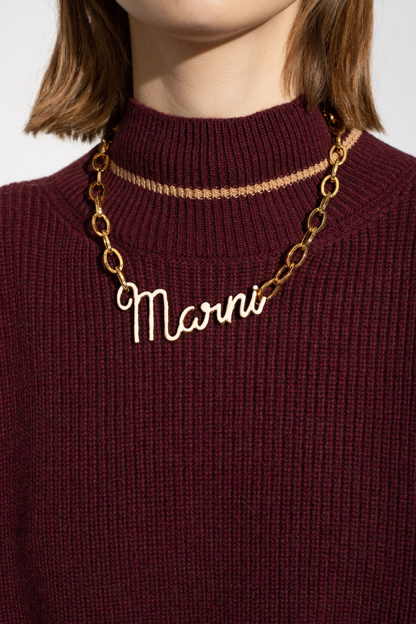 marni celebrated Necklace with logo