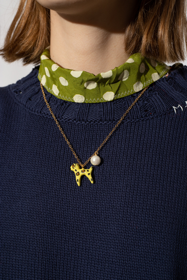 marni KOLCZYKI Necklace with animal motif
