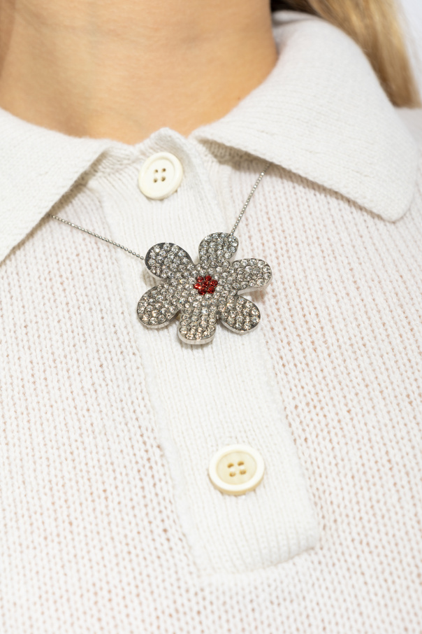 Marni Necklace with a Flower-Shaped Pendant