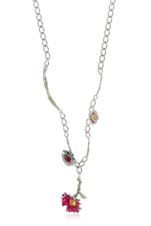 Marni Collar de latón con motivo floral