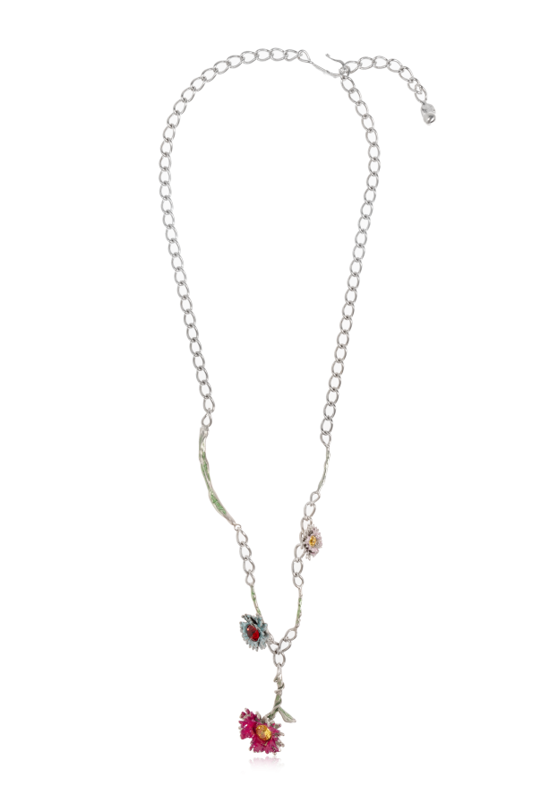 Marni Collar de latón con motivo floral