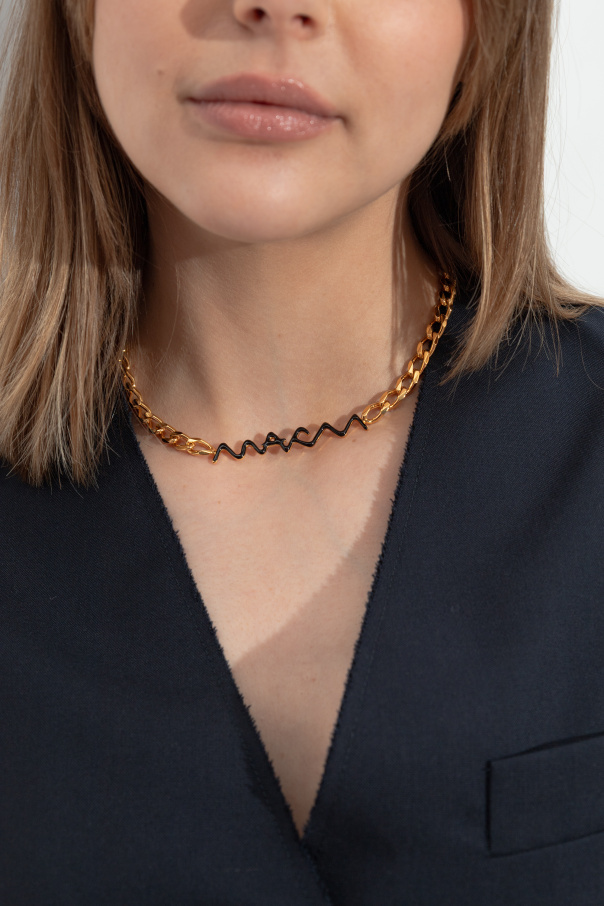 Marni Messinghalskette mit Logo