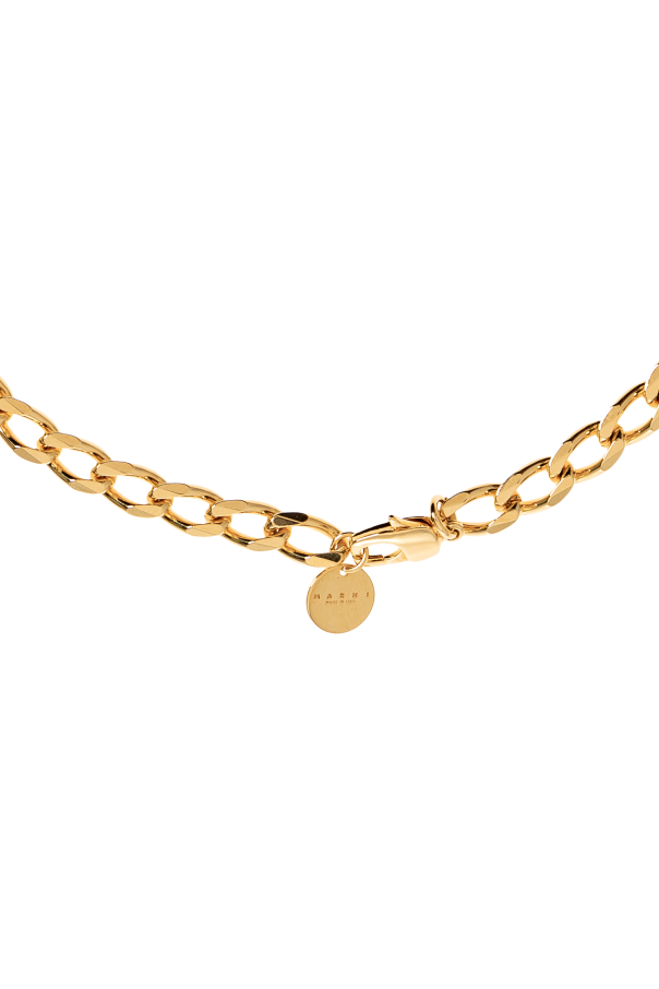 Marni Messinghalskette mit Logo