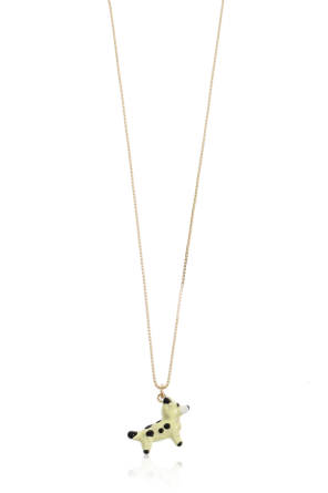 Necklace with a dog motif pendant