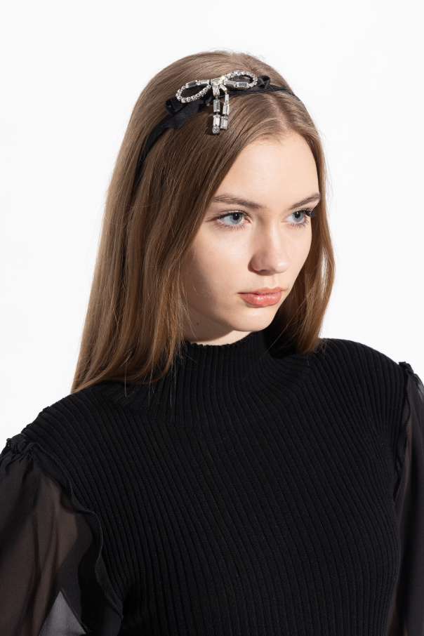 Jimmy Choo Haarreif mit schimmernden Kristallen