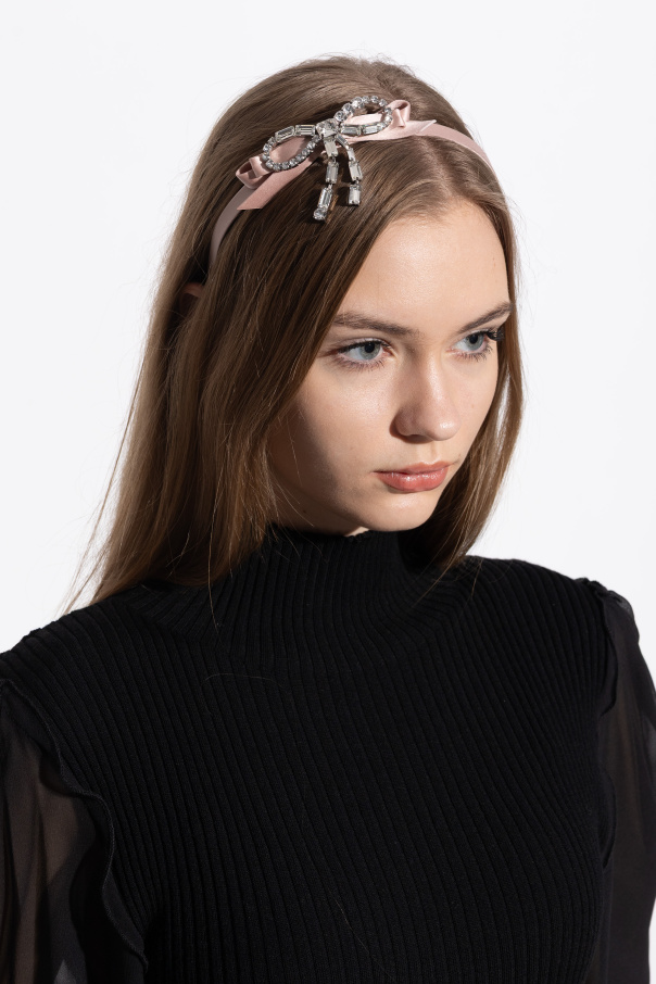 Jimmy Choo Haarreif mit glänzenden Kristallen