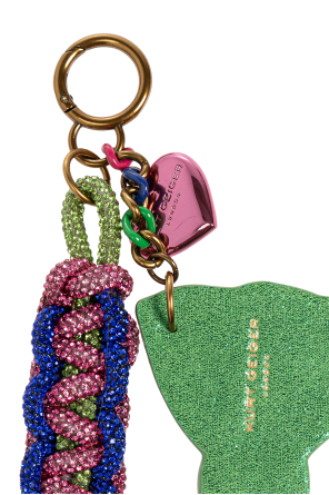 Kurt Geiger Keychain with shimmering crystals