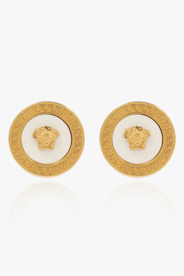 Gold Medusa head earrings Versace - Vitkac GB